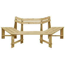 FAMIROSA Panchina da Giardino 240 cm in Legno di Pino Impregnato-9089