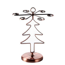 FYLHX Freestanding Tavolo Vino Cremagliera di Vetro Creativo Albero di Natale Metallo con 6 Ganci Portabicchieri da Vino per Home Bar Arredamento Cucina Soggiorno 14 Pollici