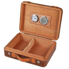 Accessori e umidificatori per sigari Scatola di Sigari Scatola di Sigari Portatile Umidificatore Sigillato Humidor di Cedro Scatola di Sigari da Viaggio Portatile Set di Sigari