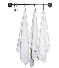 Baba - Portasciugamani per tubi industriali – Solo hardware – Perfetto per: asta per tenda, barra di stoccaggio, appendiabiti e mobili industriali/arredamento agricolo (64 cm)