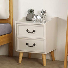 Comodino LHY- Comodino in legno massello con cassetti con forte capacità di appoggio per camera da letto, studio, ecc comodo A