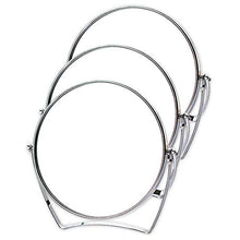 DFYYQ Trucco Specchio Rotondo Supporto da Tavolo Semplice ed Elegante Dressing Specchio in Acciaio Inox Holder estetica Bagno Specchio da Trucco