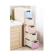 BUDBYU Armadio Laterale Stretto, Armadio Laterale Trapuntato Armadio cassettiera Armadio Bambino Armadio da Cucina cassettiera da Bagno risparmia Spazio