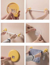 Wine Rack Libero Punch portasciugamani Creativo Semplice Bagno igienici Stelo Sucker Hanging (Color : 2 Yellow)