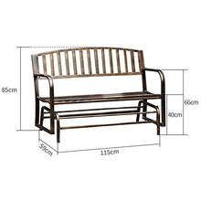LXLH Panca da Giardino Panche per Il Tempo Libero da Balcone per la casa, Sedia a Dondolo Doppia in Metallo con Panca retrò in Metallo per terrazza all'aperto, Sedia a Sdraio da Giardino con BRAC