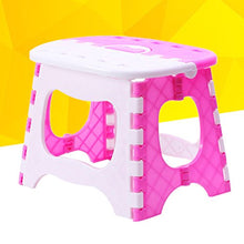VORCOOL, sgabello pieghevole in plastica, portatile, per camera dei bambini, bagno, cucina, soggiorno, (rosa)