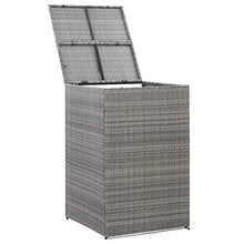 Oushome Copribidone Singolo Spazzatua Antracite 76x78x120 cm Polyrattan