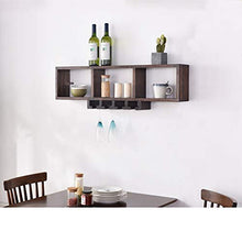 MoDi Wine Rack Legno Wall Hanging Creativa Holder Coppa Europa di Legno Solido Governo del Vino (100x15x24cm)