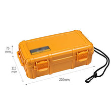 JJZXD Cassa della Custodia da Viaggio Impermeabile Portatile Scatola di Custodia Integrata in humidor Polvere Antiurto Antiurto Nero Custodia Custodia Regalo Regalo