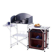 Tavolo Da Cottura Pieghevole, Stazione Di Cucina Portatile All'aperto Cucina in Alluminio Camping Con Organizzatore Di Stoccaggio, Tavolo Da Cucina Regolabile Per Barbecue, Picnic, Attività All'aperto