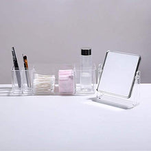 Specchio di Trucco Acrilico Cosmetici Desktop Storage Box Specchio Integrato Dresser Cura della Pelle Shelf