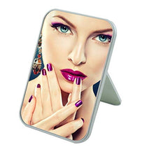 Specchio da trucco da tavolo specchio grande pieghevole portatile quadrato colorato principessa trucco specchio blu