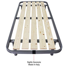 SomnusSana - Rete Ortopedica a Tavole - per Materasso Singolo Misura 80x190 h35 Grigio