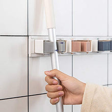 ZXCASDF più Adatto per Bagno Libera Punzonatura Cremagliera Mop Serie di Ganci di Clip Scopa Bagno Antiscivolo Impermeabile Fermaglio Mop Toilette Parete Stoccaggio