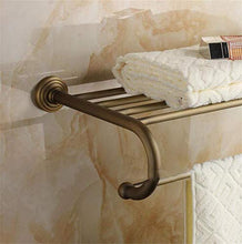 GYCS Portasciugamani/mensole da Bagno Semplice Antico, Ottone, Montaggio a Parete, processo Spazzolato, Montaggio 60 * 27 cm richiesto
