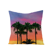 Federe Cuscini Divano 45X45,Fodere Per Cuscini Con Stampa Di Foglie Verdi Di Piante Tropicali Nordiche, Fodere Per Cuscini Lombari Per Divano Da Soggiorno Per Ufficio, Decorazioni Per La Casa Set Di 4