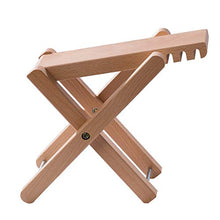 Rayzm Sgabello/Poggiapiedi in Legno per Chitarra, Poggia Piede Pieghevole per Chitarra Classica con 4 Altezze Regolabili, Robusto Poggia Piede in Legno per Chitarra e Banjo
