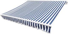 Estink - Telo per tenda da sole impermeabile, anti-UV, 3 x 2,5 m, colore: Blu e Bianco