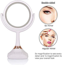 Specchio da Taglio A Specchio da Tavolo A Specchio Musicale A LED Bluetooth con Specchio Altoparlante Illuminato Specchio per Il Trucco Specchio con Luce