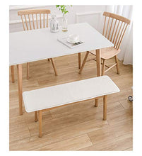 Cuscino per Panca da Esterno, Cuscino di Ricambio, per Viaggi, Altalena, Tinta Unita Cuscinetto per Sedili da Banco Semplice Non-Slip Cuscino-off-White 150×40cm(59×15in)