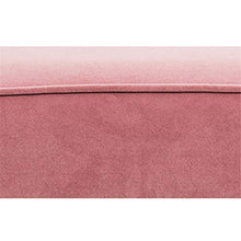 EXCLVEA Sedile per Trucco per Camera da Letto Velvet poggiapiedi Sgabello, Rotonda Luxe Velvet ottomano, Poggiapiedi Tavolino di Servizio, smontabile in Legno Leg Design
