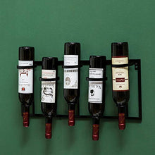 23 Pollici Appeso Cremagliera del Vino semplicità Arte del Ferro Ristorante Bar Cantina Soggiorno Decorazione della Casa Cremagliera del Bicchiere di Vino 5 Bottiglia Dorato Nero