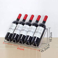 CYQ Portabottiglie per Vino Espositore per Vino Supporto per Vino Armadio per Vino Decorazione per Tavolo da Bar Portabottiglie in Ferro battuto 41x15.2x15.2cm Portabottiglie per Vino Rosso