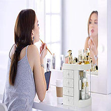 ACEWD Organizzatore di Trucco, Espositore Cosmetico Girevole da 180 Gradi, Organizer per Vanità Regolabili Scaffale da Bagno Organizer Cosmetico da Bancone, Contenitore Cosmetico Trasparente