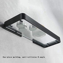 ZLININ Y-longhair Mensola da bagno Mensola in vetro per bagno, mensola da parete per organizzatori, acciaio inox