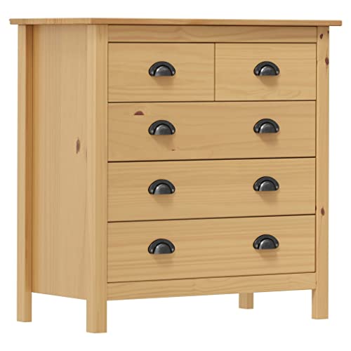 vidaXL Credenza Hill 79x40x80 cm Legno Massello di Pino