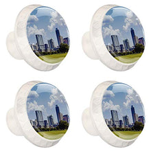 Maniglie per cassetti Manopole per cassetti Manopole rotonde Confezione da 4 per armadietto, cassetti, cassettiere, cassettiere ecc - Città moderna