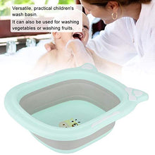 Lavabo per bagno, lavabo per piedi a forma di cartone animato, per neonati o lavaggio di verdure o frutta(green)