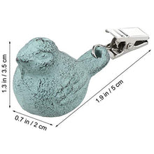 YARNOW Pesi Tovaglia d'Epoca Cast Iron Bird Copertura di Tabella Pesi Heavy Duty Tovaglia Morsetti retrò Uccello Pesi per Interni del Partito Outdoor Picnic 4PCS (Verde)
