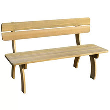 GOTOTOP Panca da giardino in legno di pino a 2 posti con schienale 150 x 60 x 86 cm