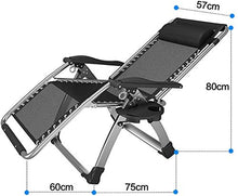 HaoLi Sedie da Giardino, Sdraio Lounge Chaise Oversize Zero Gravity Chair, Pieghevole Giardino Patio Spiaggia con Cuscino in Rattan, capacità di carico di 440 libbre, Lettino Prendisole