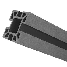 Mendler Pannello supplementare frangivento Obliquo DX Privacy Sarthe WPC 98cm Grigio