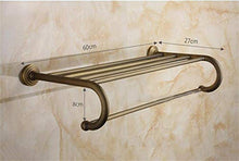 GYCS Portasciugamani/mensole da Bagno Semplice Antico, Ottone, Montaggio a Parete, processo Spazzolato, Montaggio 60 * 27 cm richiesto