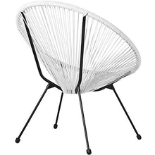 TecTake 800730 Set di 2 Sedie Acapulco con Tavolo, Poltrone da Relax, Robusto Telaio in Acciaio, Stile retrò, Outdoor Giardino Terrace -Disponibile in Diversi Colori (Bianco | No. 403308)