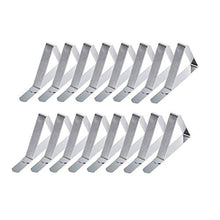 JZK 16 x Fermatovaglia Acciaio Inox per Tavolo Giardino mollette tovaglia Clip tovaglia in Metallo per tovaglia da Tavolo BBQ Esterno