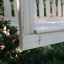 LXLH Panca da Giardino Panchina da 48 Pollici in Legno con Catena in Metallo, con braccioli e Schienale Sedia a Dondolo in Legno massello per Il Tempo Libero, Altalena sospesa, Panca sospesa Anti