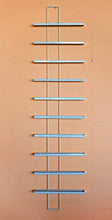 Scaffale Vini Dies White 116 cm in Metallo per 10 Bottiglie Supporto Bottiglie Scaffale a Parete Porta Bottiglie