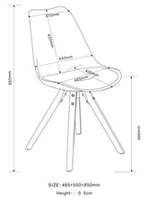 Amazon Brand - Movian Arendsee - Set da 2 sgabelli da bar, 55 x 48,5 x 85 cm (Lu x La x A), grigio
