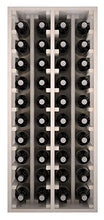 Expovinalia portabottiglie, 4 modulos, capacità 40 Bottiglie, Legno, Bianco, 105 x 44 x 32 cm