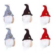 WINOMO 6Pcs Mollette Natalizie Spille di Carta in Legno Foto Mollette Pin Foto Clip per Memo Foto Nota Nome Card