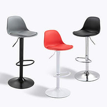 W-J-S Sedia da Bar Moderna Sgabello Girevole in Altezza Regolabile in Altezza con Poggiapiedi Robusta Base Circolare in Acciaio Cromato Bianco Sgabelli da Bar da Cucina per La Casa(Color:Verde)