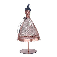 TOOARTS Porta Sughero per Vino Abito da Sera Modello Decorazione Contenitore in Ferro Multifunzionale Ornamento d'Arte Moderna Regalo Perfetto Rosa