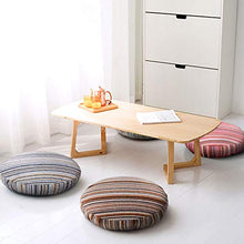 HXSKI Cuscino da Pavimento,Cuscino da Meditazione Rotondo,Colore A Tinta Unita Lavabile Cuscini Sedie,Spesso Futon Giapponese Cuscino,per Casa Divano Finestra Baia Auto-Rosso 40x40cm(16x16inch)