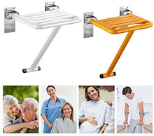 LXYYSG Sedile Doccia Ribaltabile, Sgabello a Parete Pieghevole Bagno Doccia Sgabello Sedia Pieghevole, Antiscivolo Sgabello Bagno, Facile da Installare, per Anziani Senior, Disabili, Donna Incinta