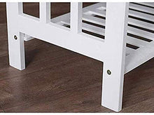 YANG Wooden Shoe Cambio Banco del Pattino tormenta Bianco Imbottito poggiapiedi Guardaroba Bagno Pouf ottomano Carico 200kg (Size : 77cm)