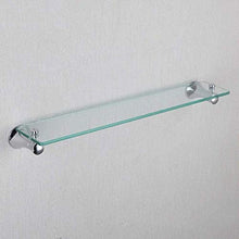 GDFEH Scaffale in Vetro temperato Scaffale per Il Bagno Singolo Strato Doccia per Doccia a Parete Montaggio di Vetro Scaffale Cosmetico Staffa cosmetica 23,9 × 4.5 Pollici